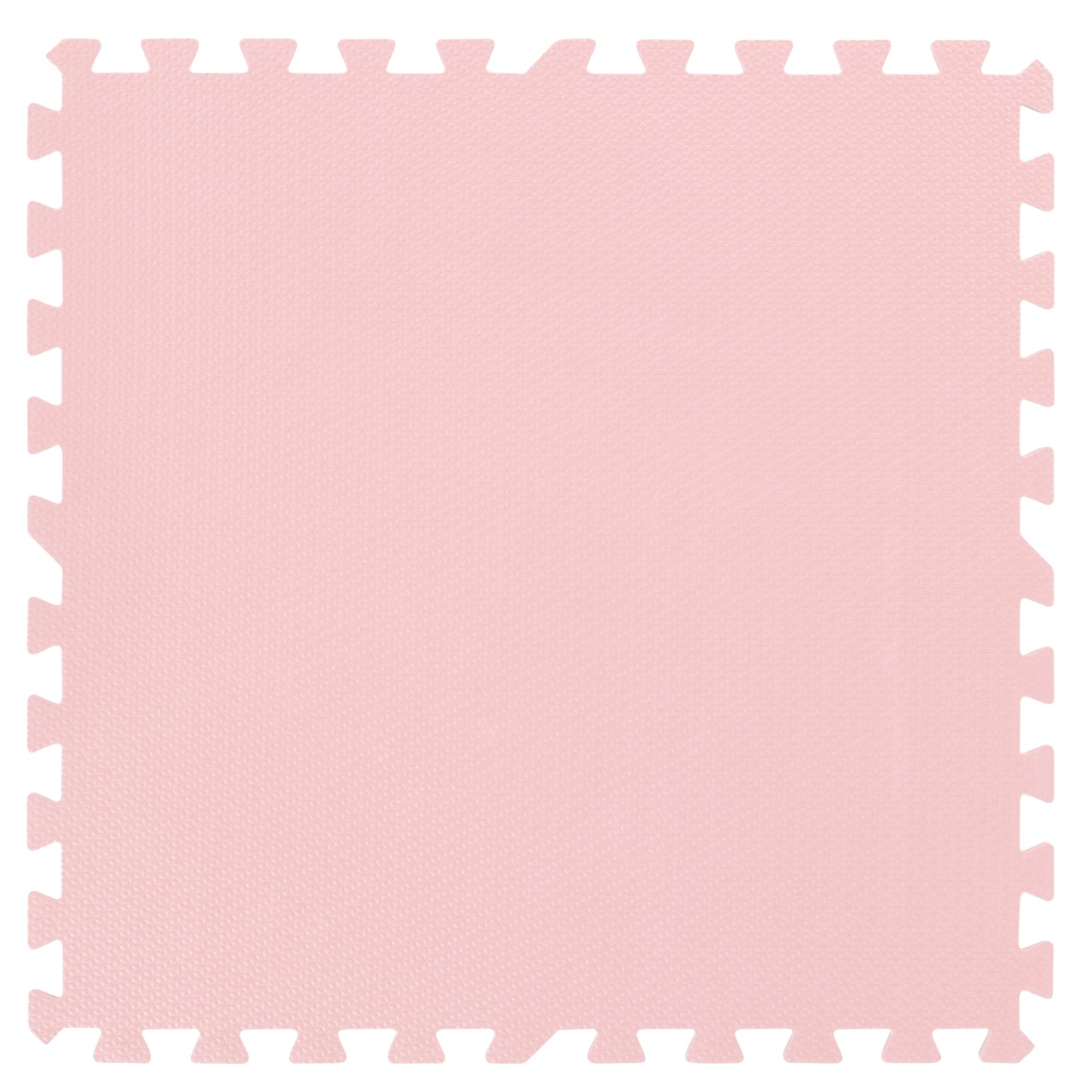 Single 60 × 60 cm puzzle play mat tile in a desert rose color