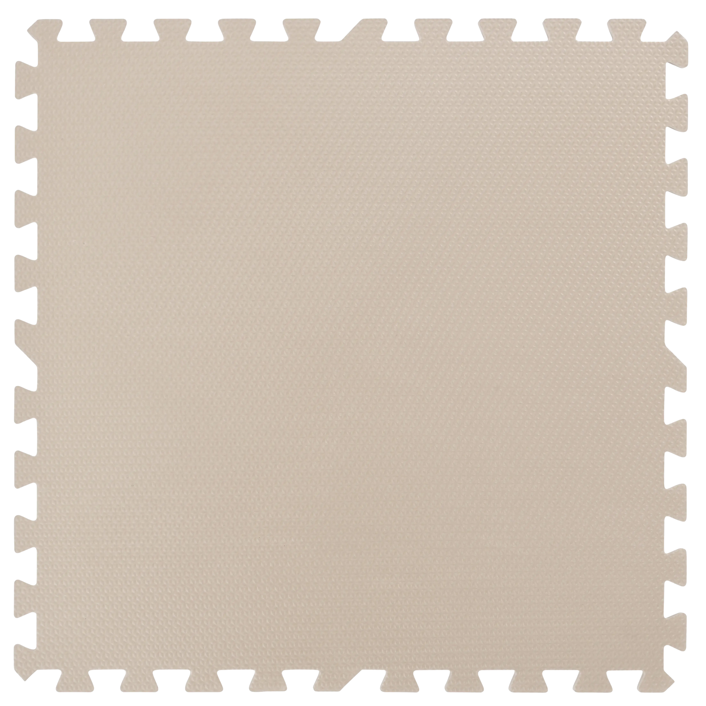 Single 60 × 60 cm infant foam play mat tile in whipped mocha