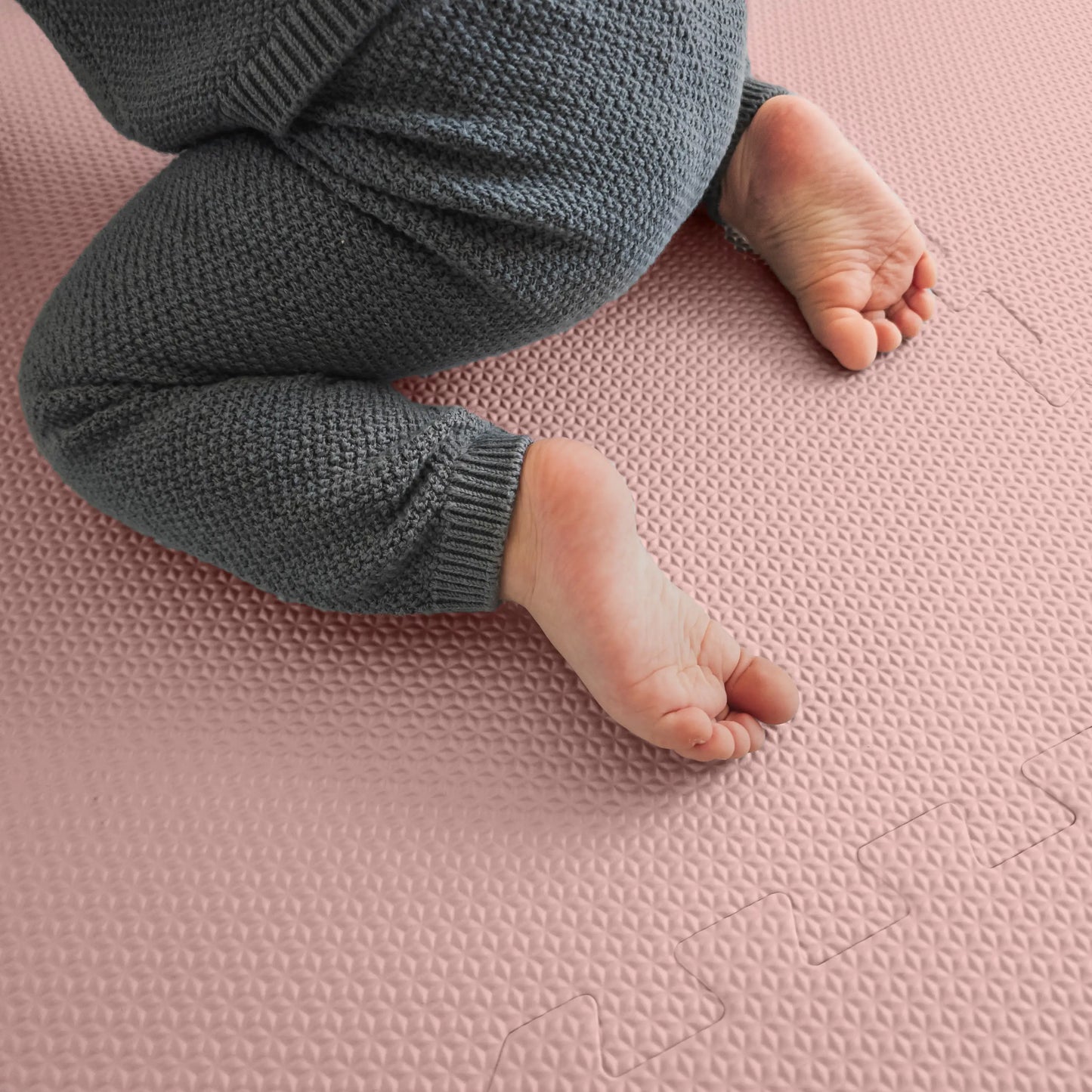 EVA Foam Rug for Playroom | Desert Rose | Non-Toxic | 180 x 180 CM | Playmat Puzzle with Foam Squares for Floor, Infant Play Mat, Newborn Play Mat