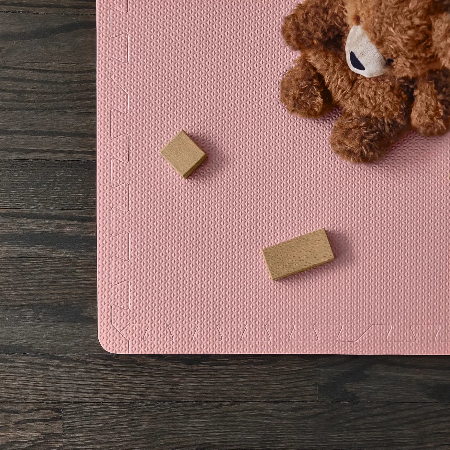 EVA Foam Rug for Playroom | Desert Rose | Non-Toxic | 180 x 180 CM | Playmat Puzzle with Foam Squares for Floor, Infant Play Mat, Newborn Play Mat