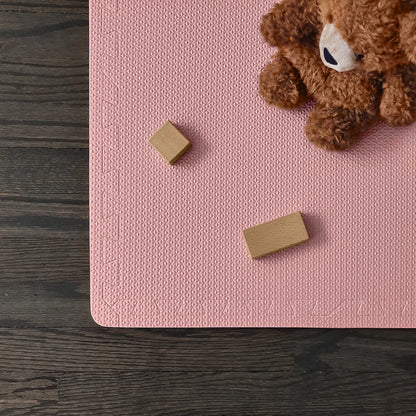 EVA Foam Rug for Playroom | Desert Rose | Non-Toxic | 180 x 180 CM | Playmat Puzzle with Foam Squares for Floor, Infant Play Mat, Newborn Play Mat