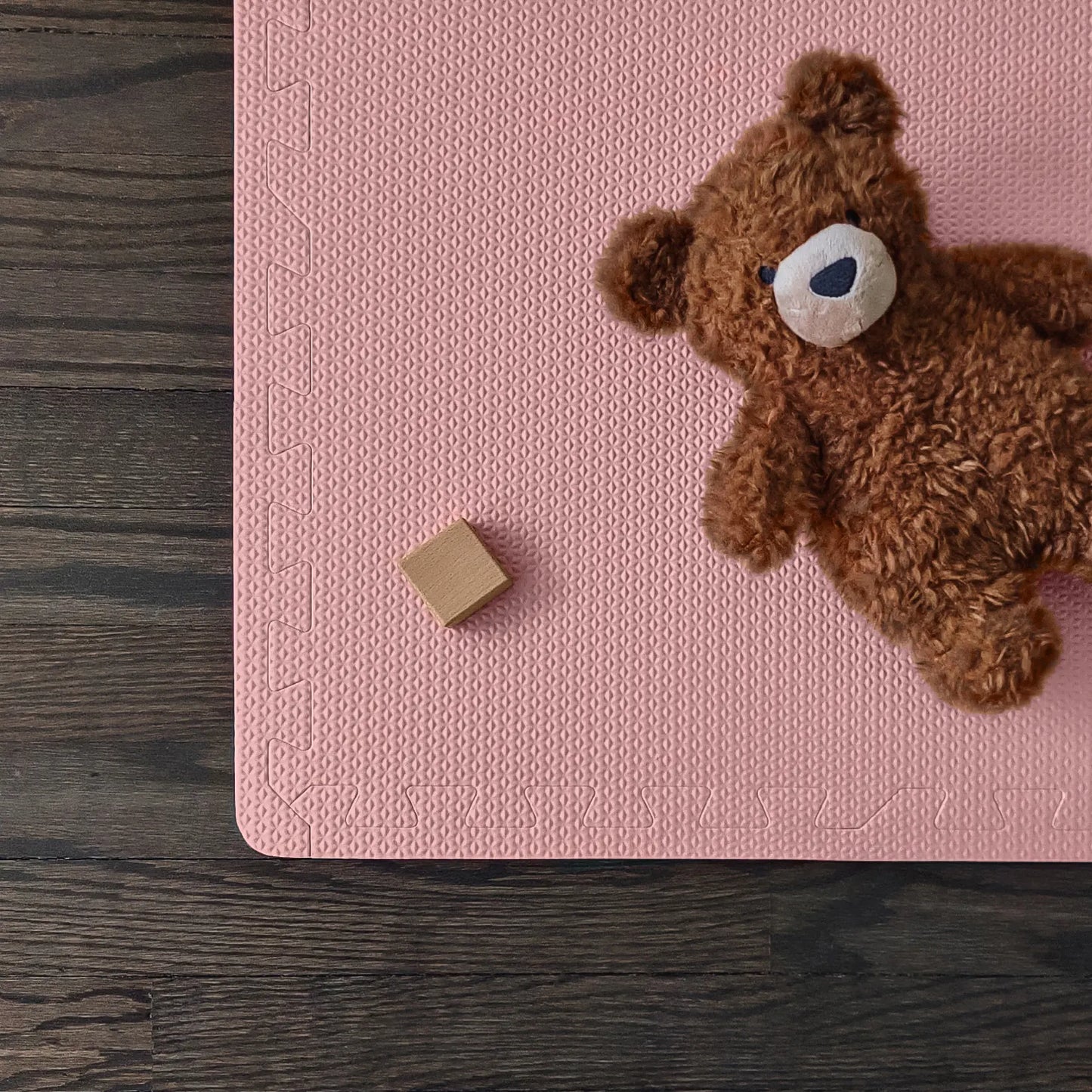 EVA Foam Rug for Playroom | Desert Rose | Non-Toxic | 180 x 180 CM | Playmat Puzzle with Foam Squares for Floor, Infant Play Mat, Newborn Play Mat