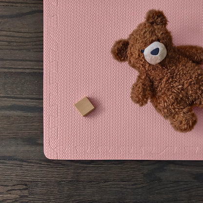 EVA Foam Rug for Playroom | Desert Rose | Non-Toxic | 180 x 180 CM | Playmat Puzzle with Foam Squares for Floor, Infant Play Mat, Newborn Play Mat