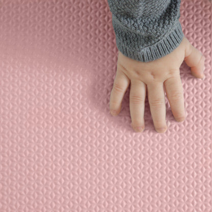 EVA Foam Rug for Playroom | Desert Rose | Non-Toxic | 180 x 180 CM | Playmat Puzzle with Foam Squares for Floor, Infant Play Mat, Newborn Play Mat