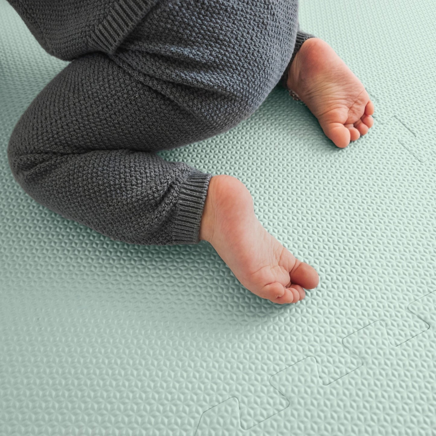 Baby Play Mats | Turquoise Grey | 180 x 180 CM | EVA Foam Puzzle Play Mat, Non-Toxic Interlocking Foam Mats, Play Mat, Playroom Foam Tiles, Soft Foam Mat