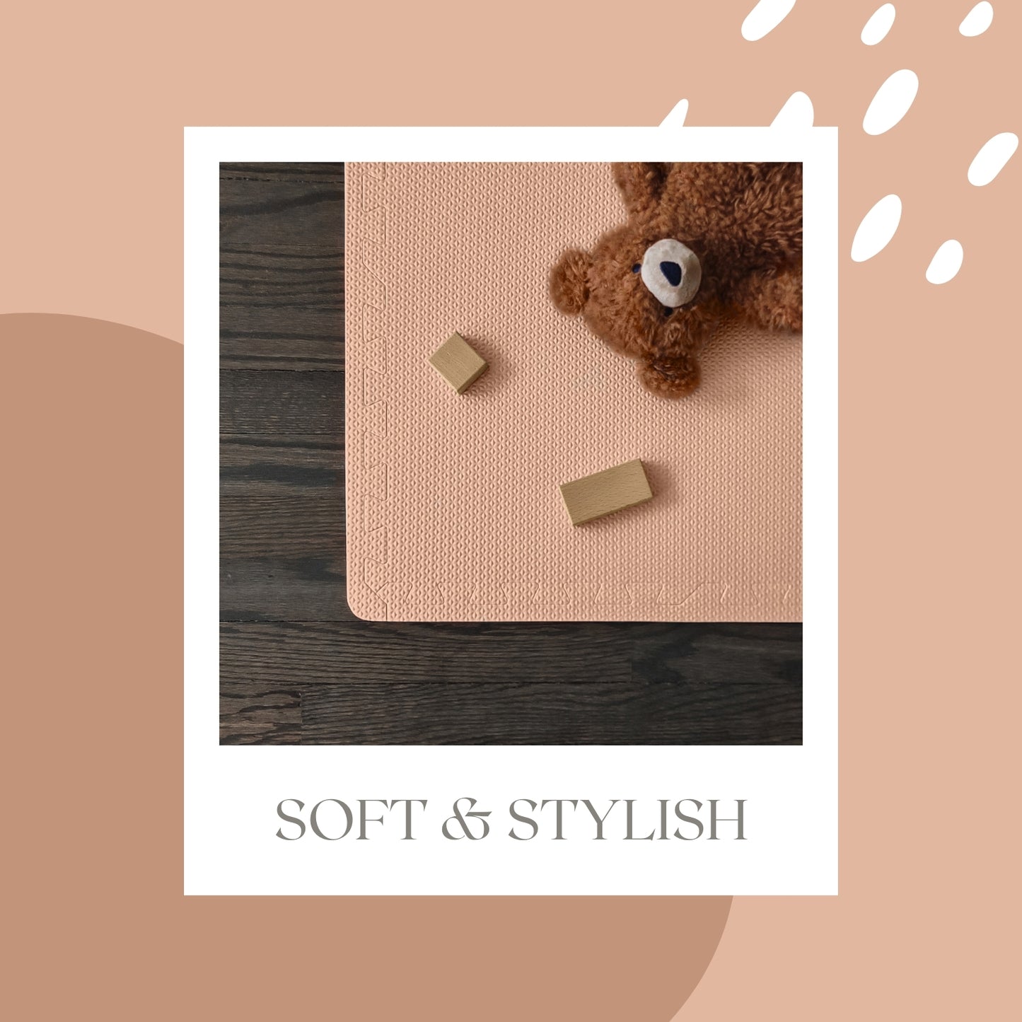 EVA Foam Puzzle Play Mat for Babies | Summer Peach | 180 x 180 CM | EVA Interlocking Foam Mats, Safe Playmat Foam Tiles, Kids Foam Floor Mats