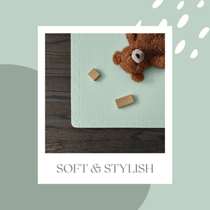 Baby Play Mats | Turquoise Grey | 180 x 180 CM | EVA Foam Puzzle Play Mat, Non-Toxic Interlocking Foam Mats, Play Mat, Playroom Foam Tiles, Soft Foam Mat